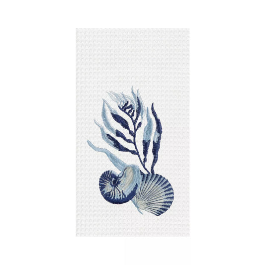 Midnight Lagoon Shells Kitchen Towel