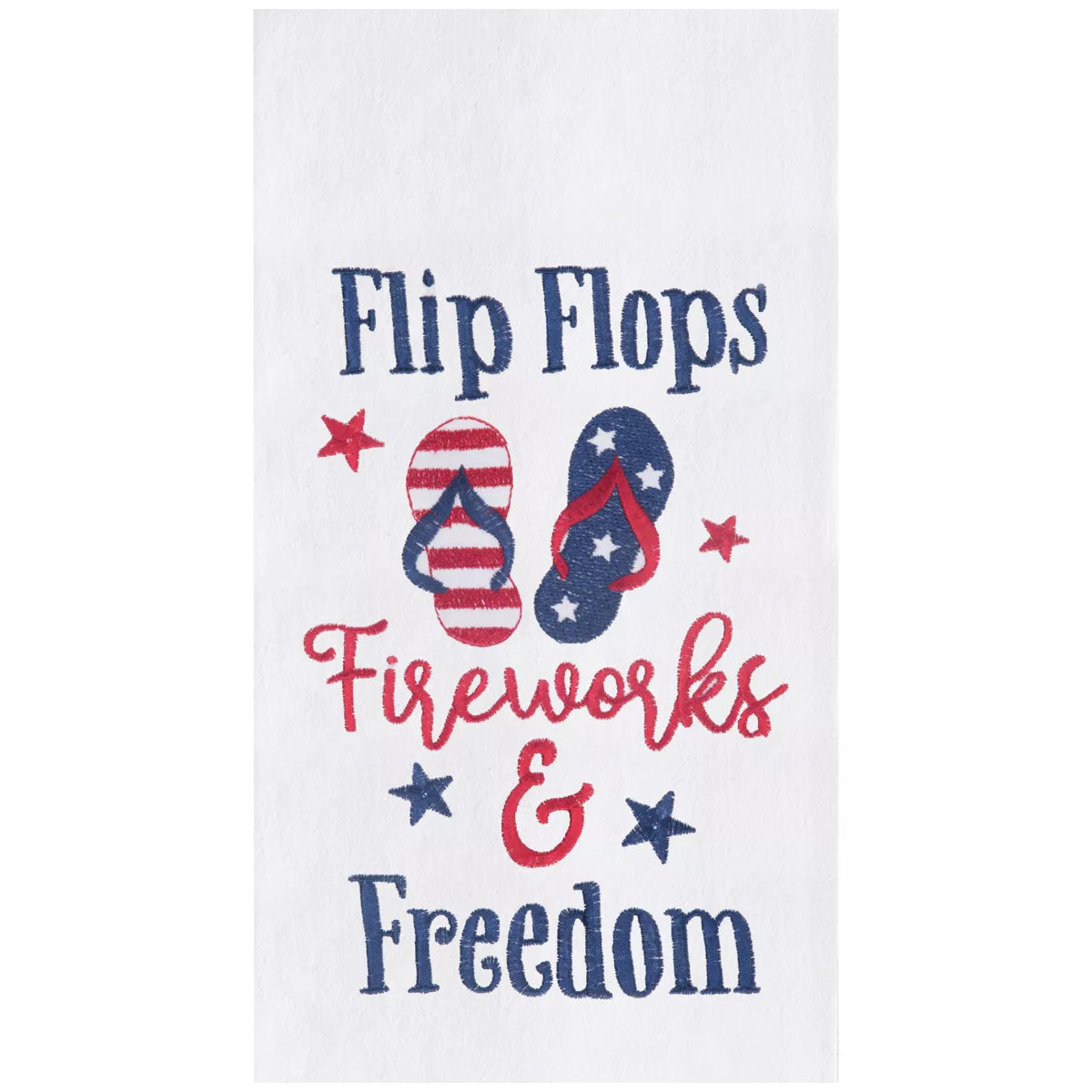 Flip Flops, Fireworks, and Freedom Kitchen Towel