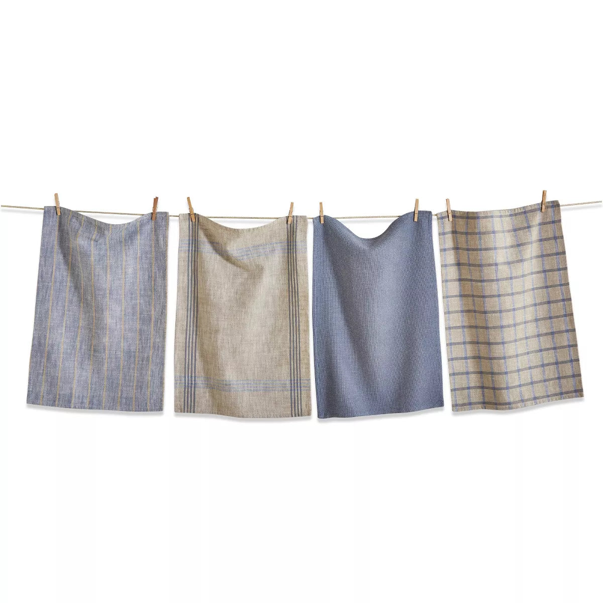 Canyon Woven Dishtowels Set of 4 Blue Denim