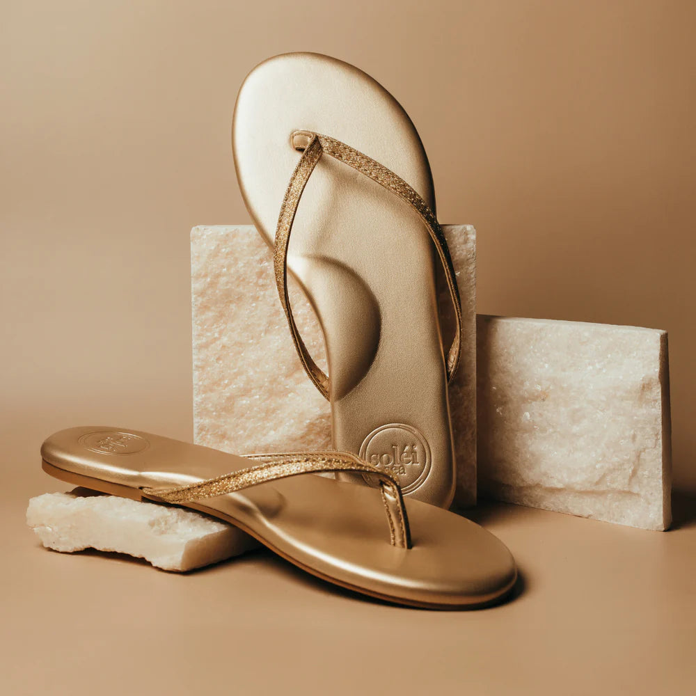 Glitter Champagne Indie Sandal