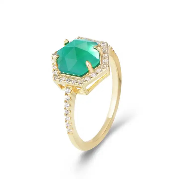 Green Onyx Ring