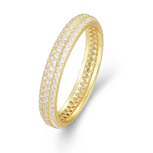 Pave CZ Eternity Ring