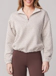 Half Zip Bungee Pullover - Chalk Multi