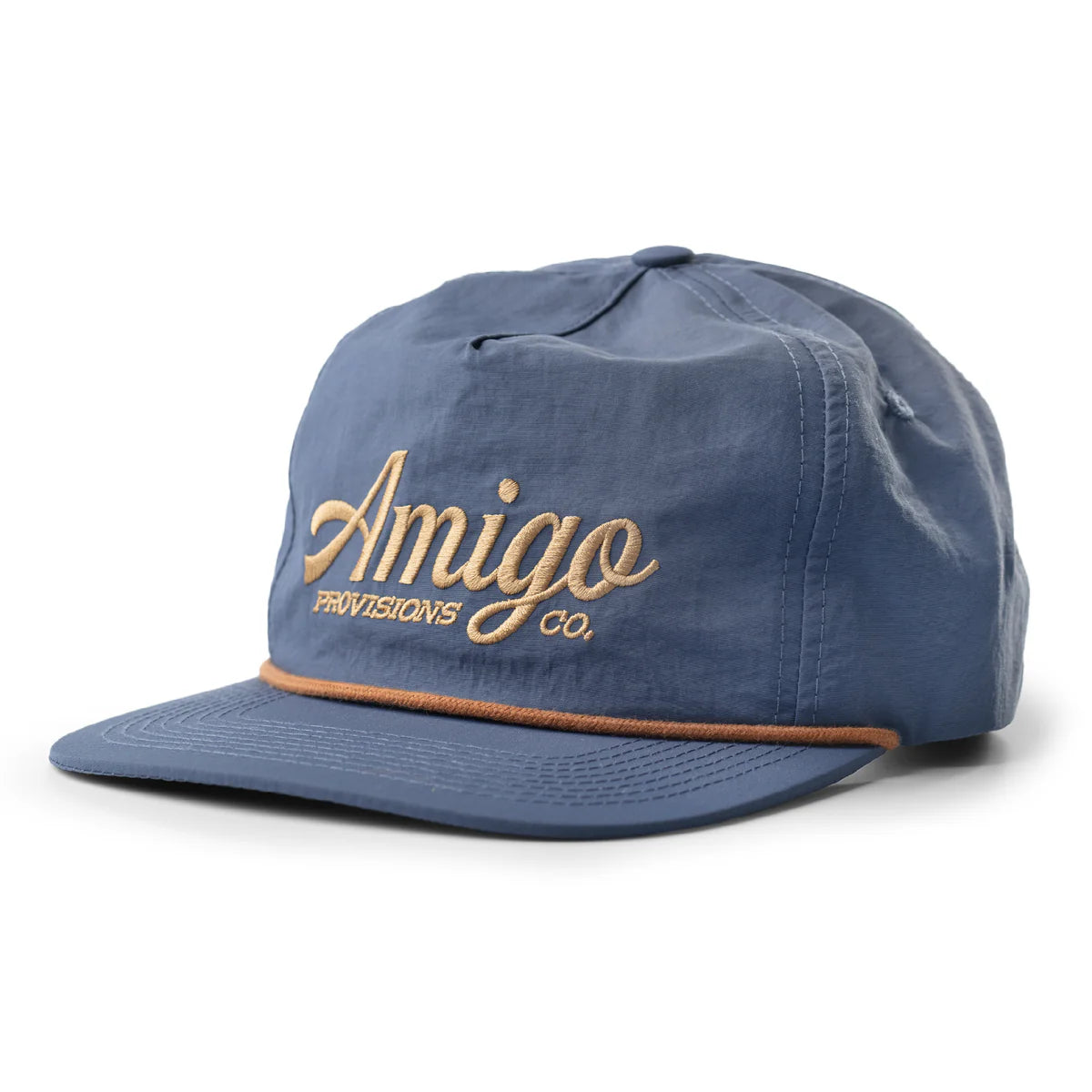 Amigo Embr Logo 5 Panel Cap - High-Quality Snapback