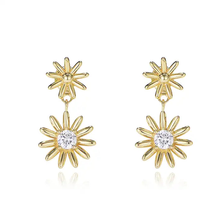 Sunflower Star Earrings