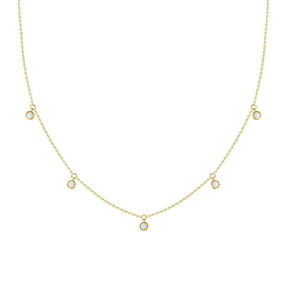 Gold Vermeil Opal necklace