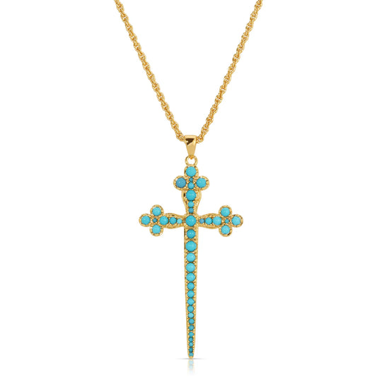 Athena Cross - Turquoise