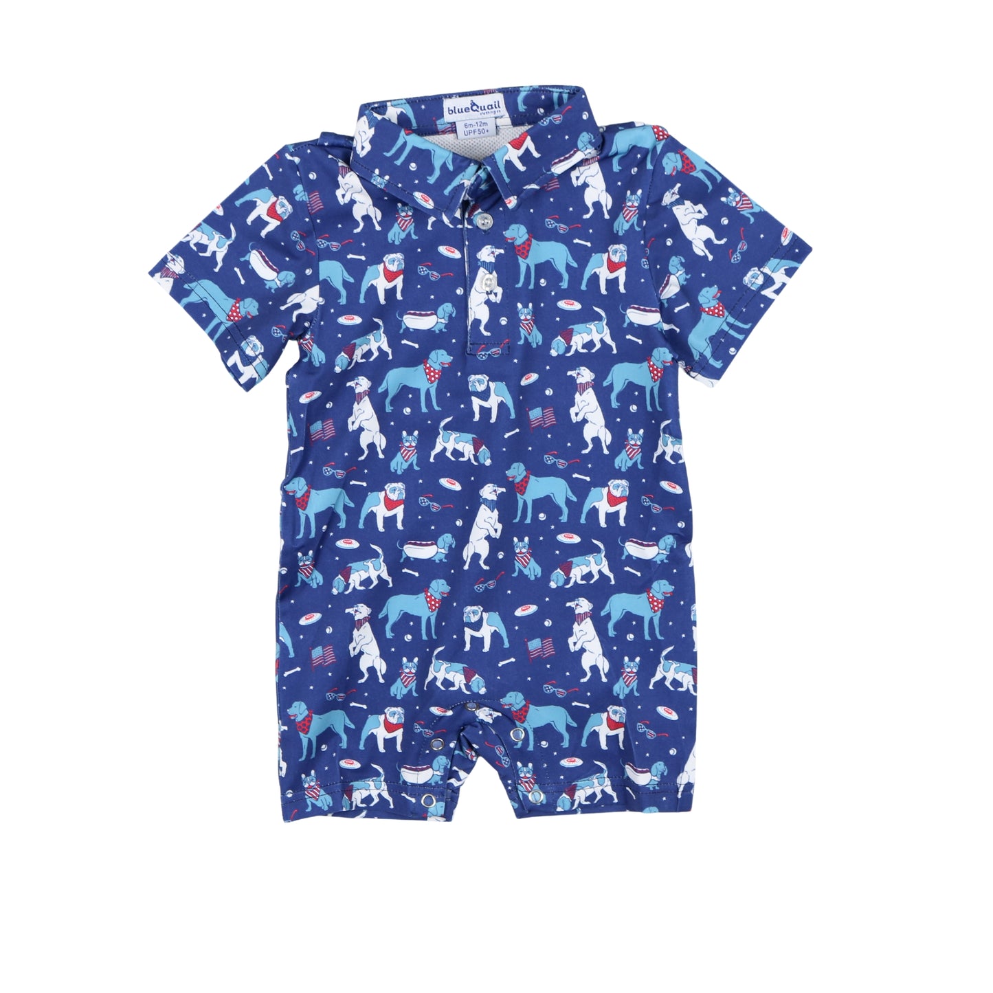 Yankee Doodle Dogs Romper