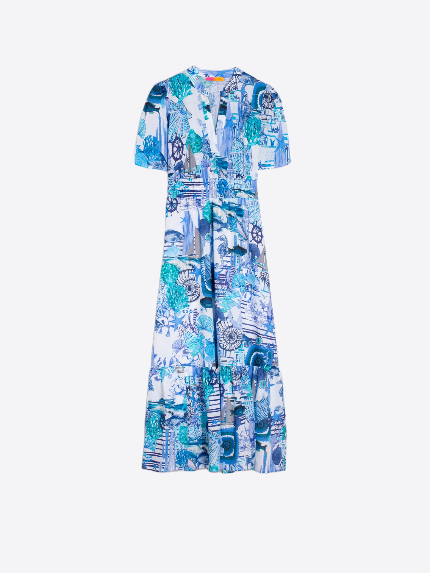 Leila Blue Shells Dress