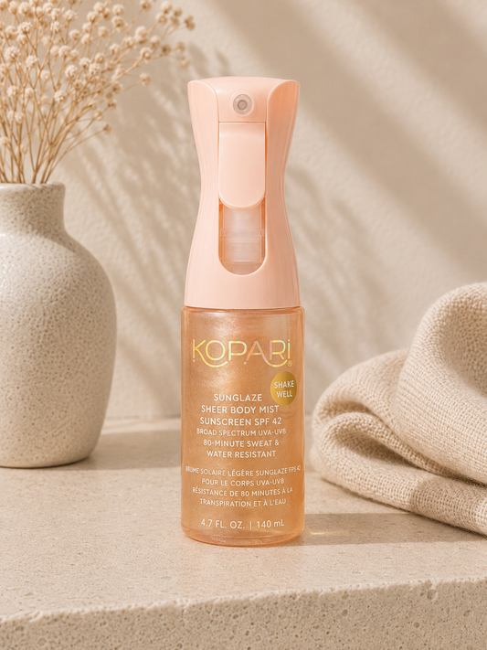 Kopari Rose Gold Sunglaze Sheer Body Mist Sunscreen SPF 42