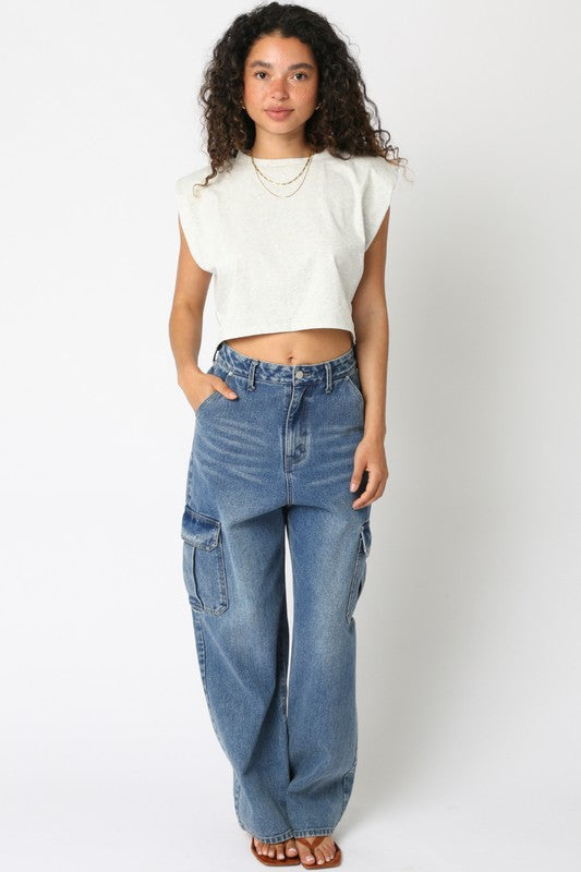 Lila Cropped Top