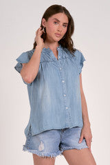 Sleeveless Cap Sleeve Top