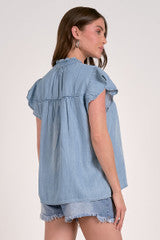 Sleeveless Cap Sleeve Top