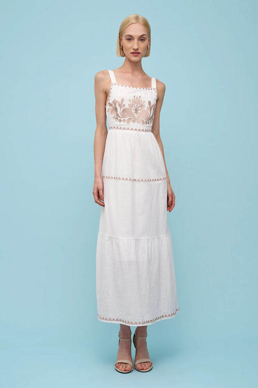 Woven Dress - White
