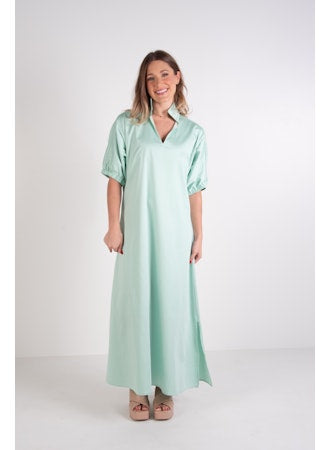 Mist Green Poppy Maxi