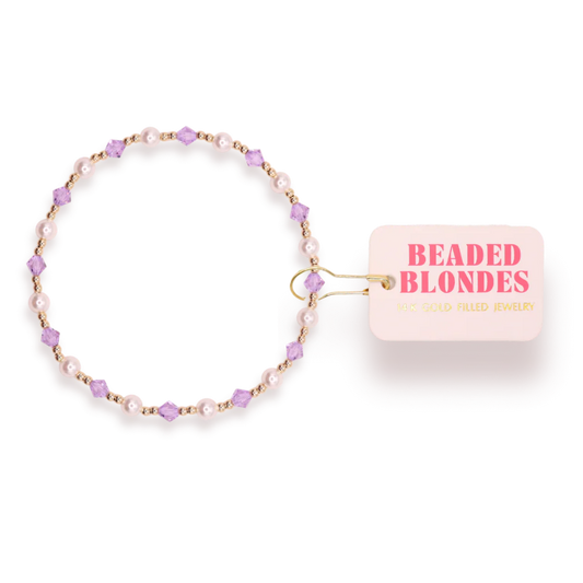 June Bracelet - Light Purple Pearl