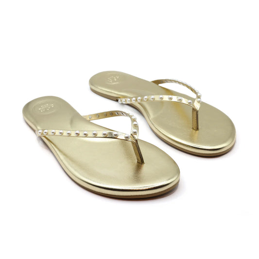 Indie Sandal - Gold Pearl