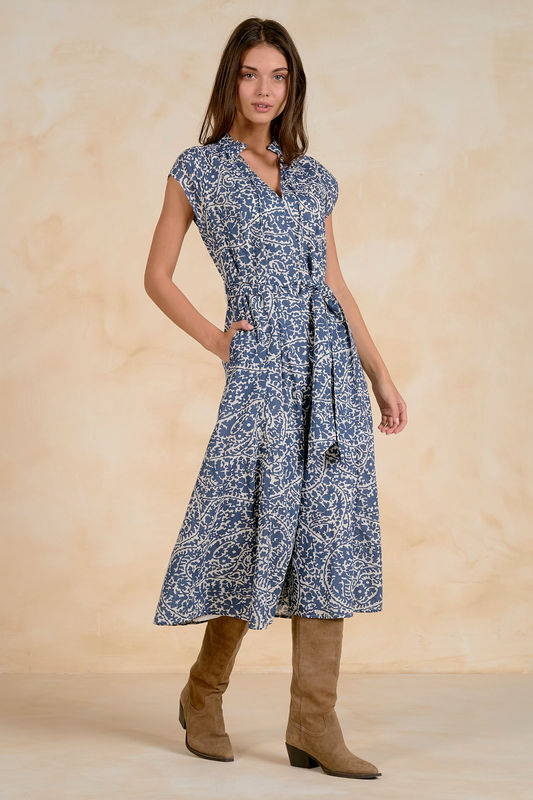 Navy Nomadia Maxi Dress
