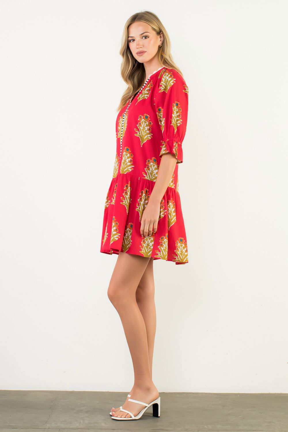 Floral V-Neck Dress