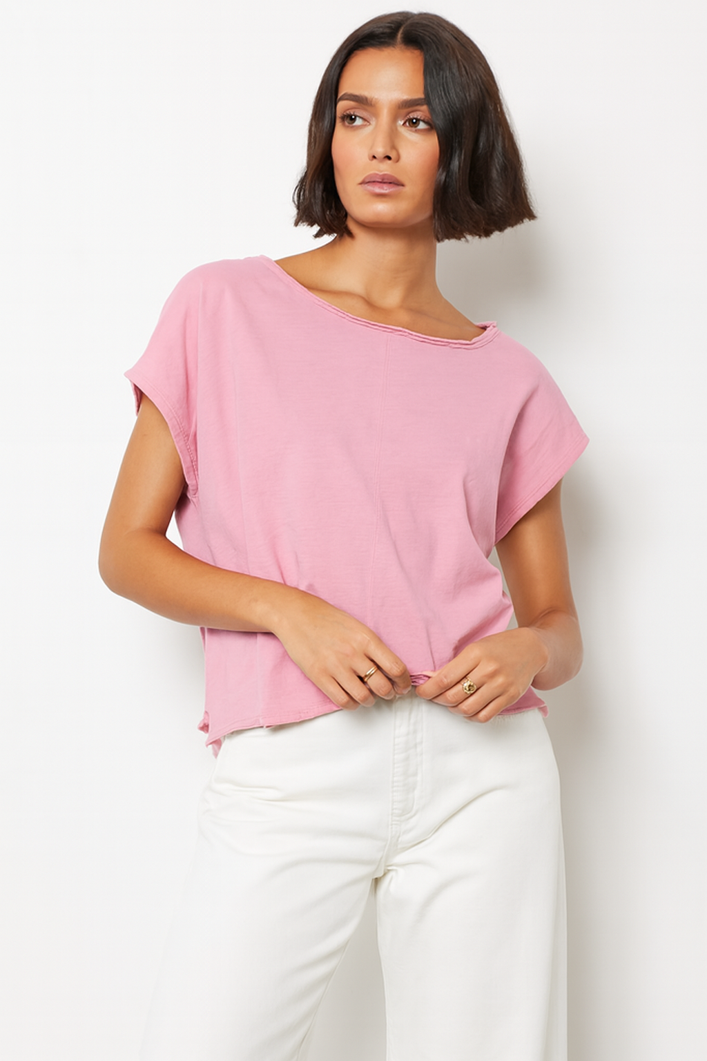 Boatneck S/S Sweatshirt - Sweetheart