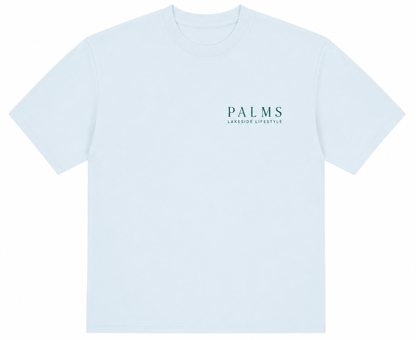 Palms Lakeside Lifestyle Tee - Light Blue