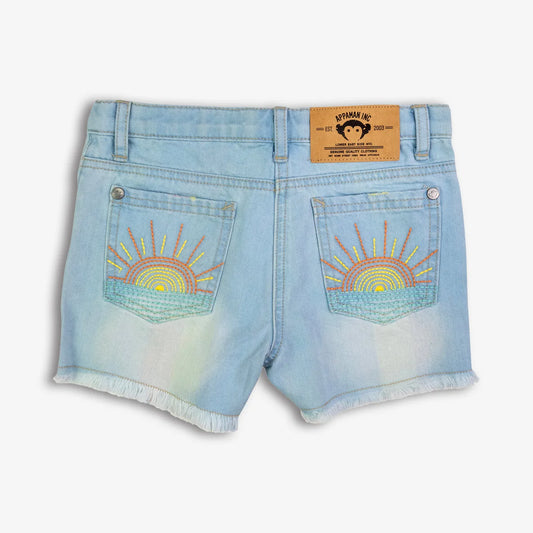 Rhodes Embroidery Sun Shorts