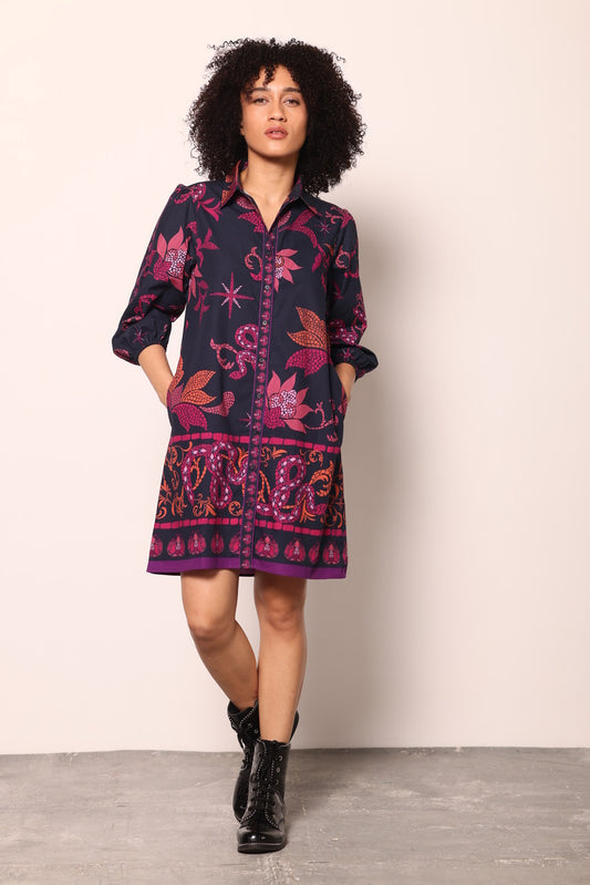 Ava Midnight Mosaic Dress
