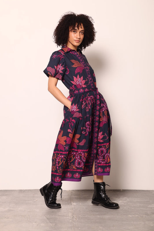 Della Midnight Mosaic Dress