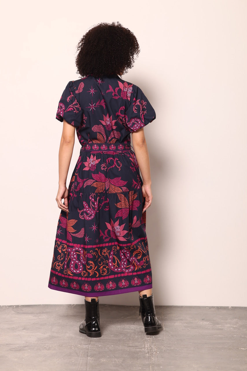 Della Midnight Mosaic Dress
