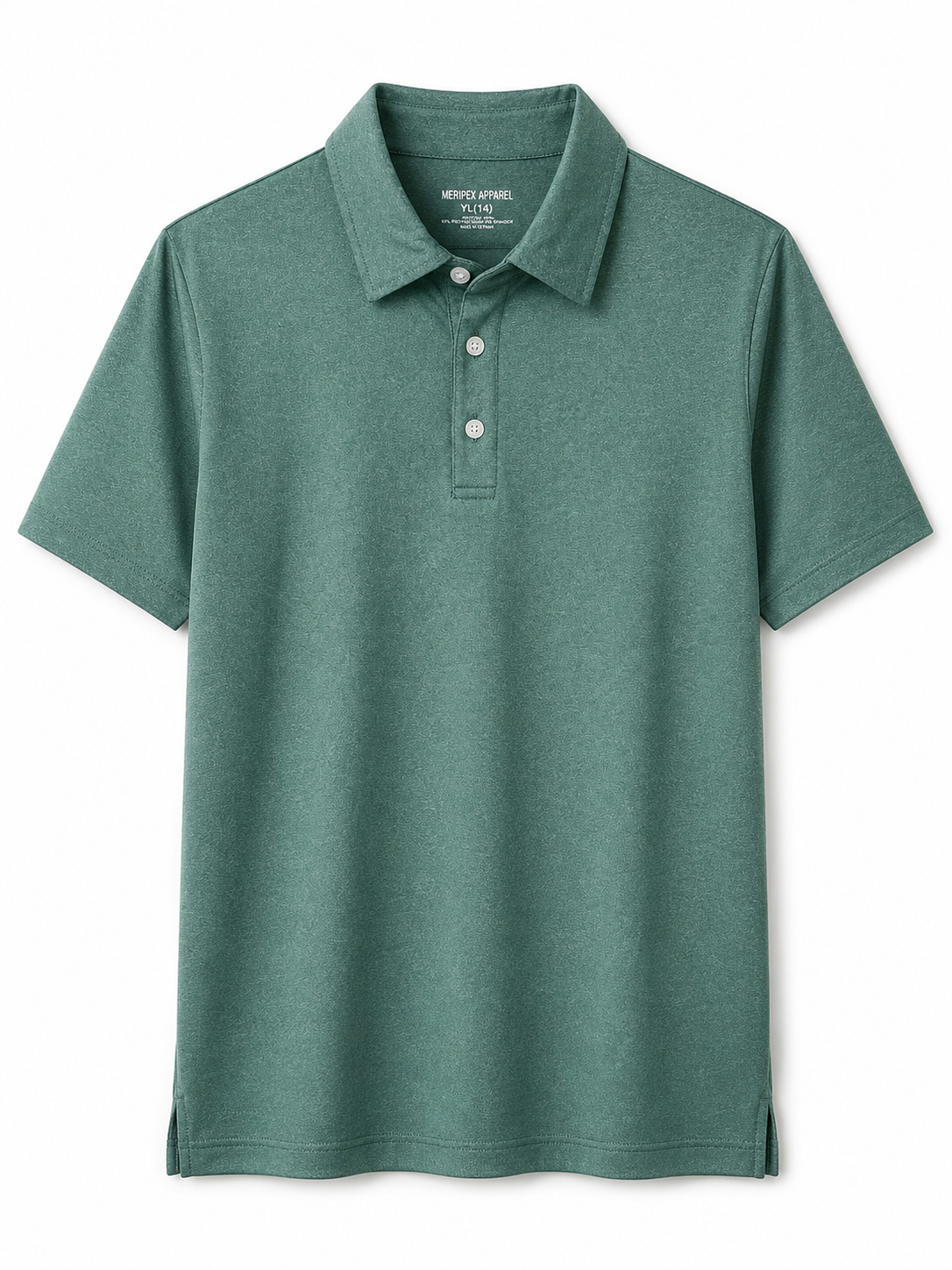 Green Heather Boys Polo
