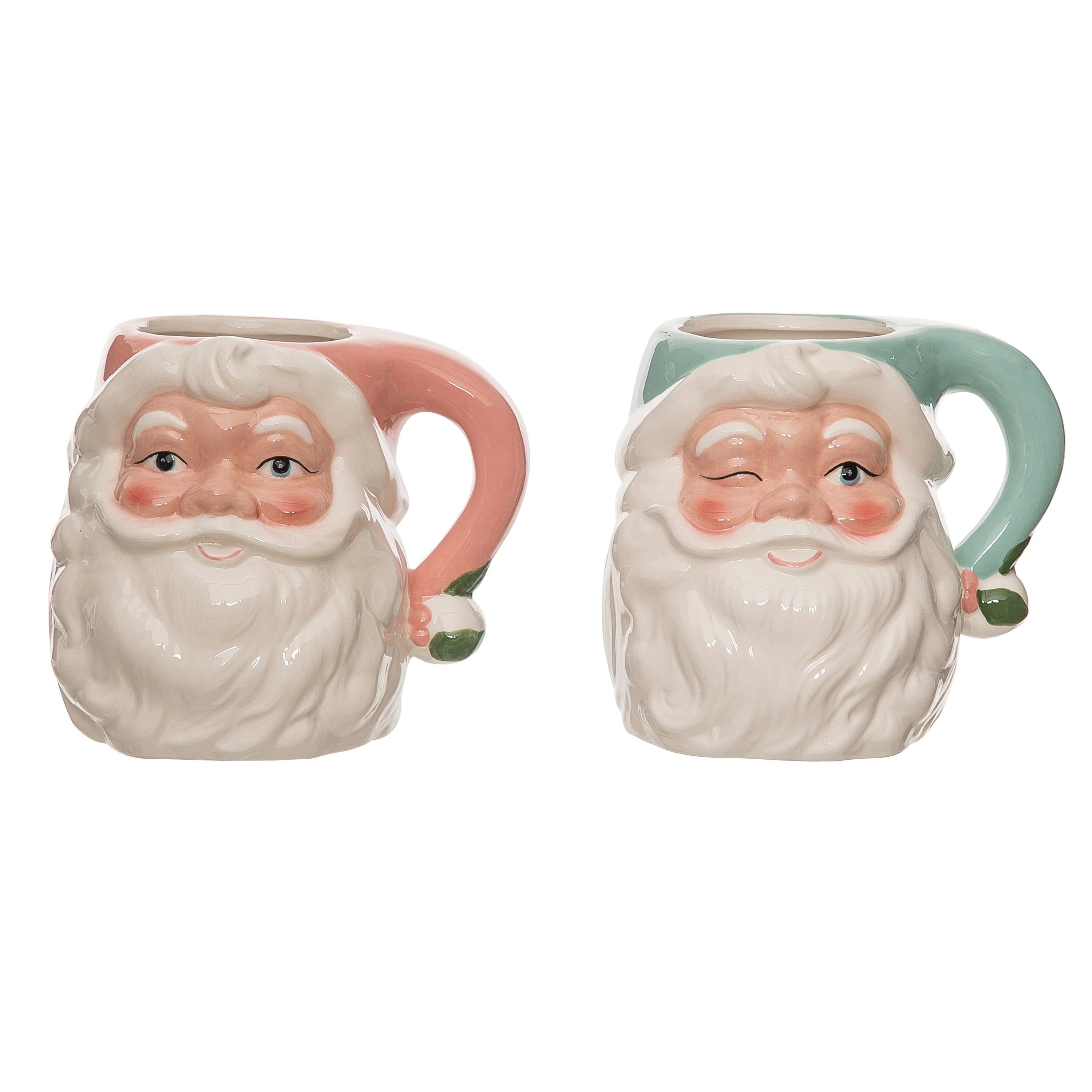 Christmas Ceramic Vintage Santa Mug