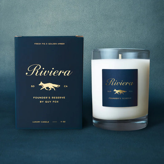 Riviera - Reusable Men’s Candle Italian Bergamot/Fresh Fig