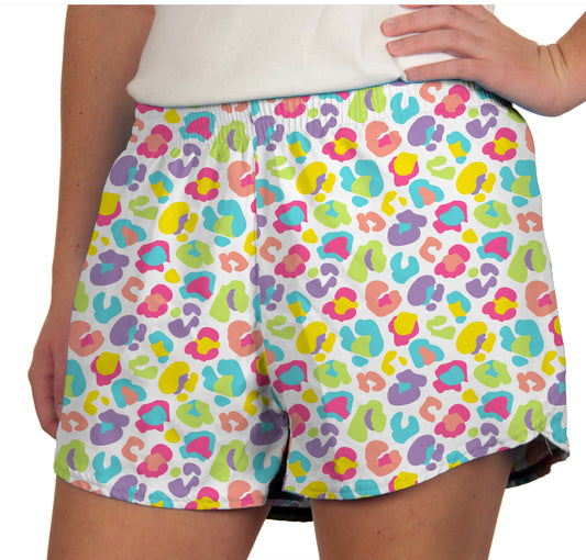 Neon Leopard Shorts