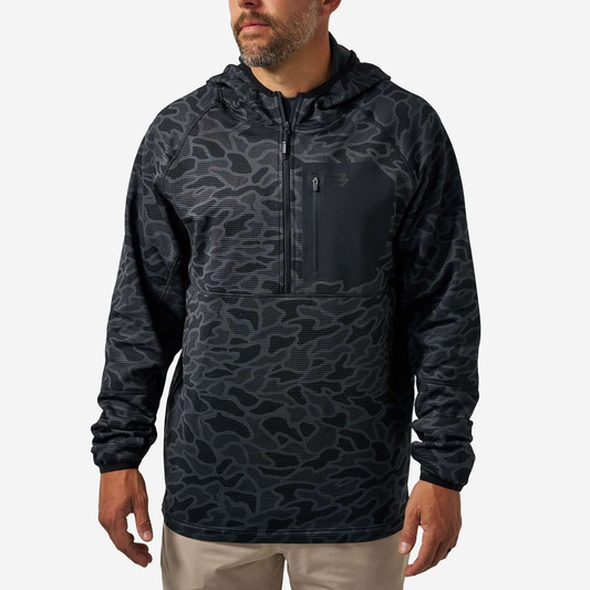 Blaze Tech Quarter Zip - Black Camo