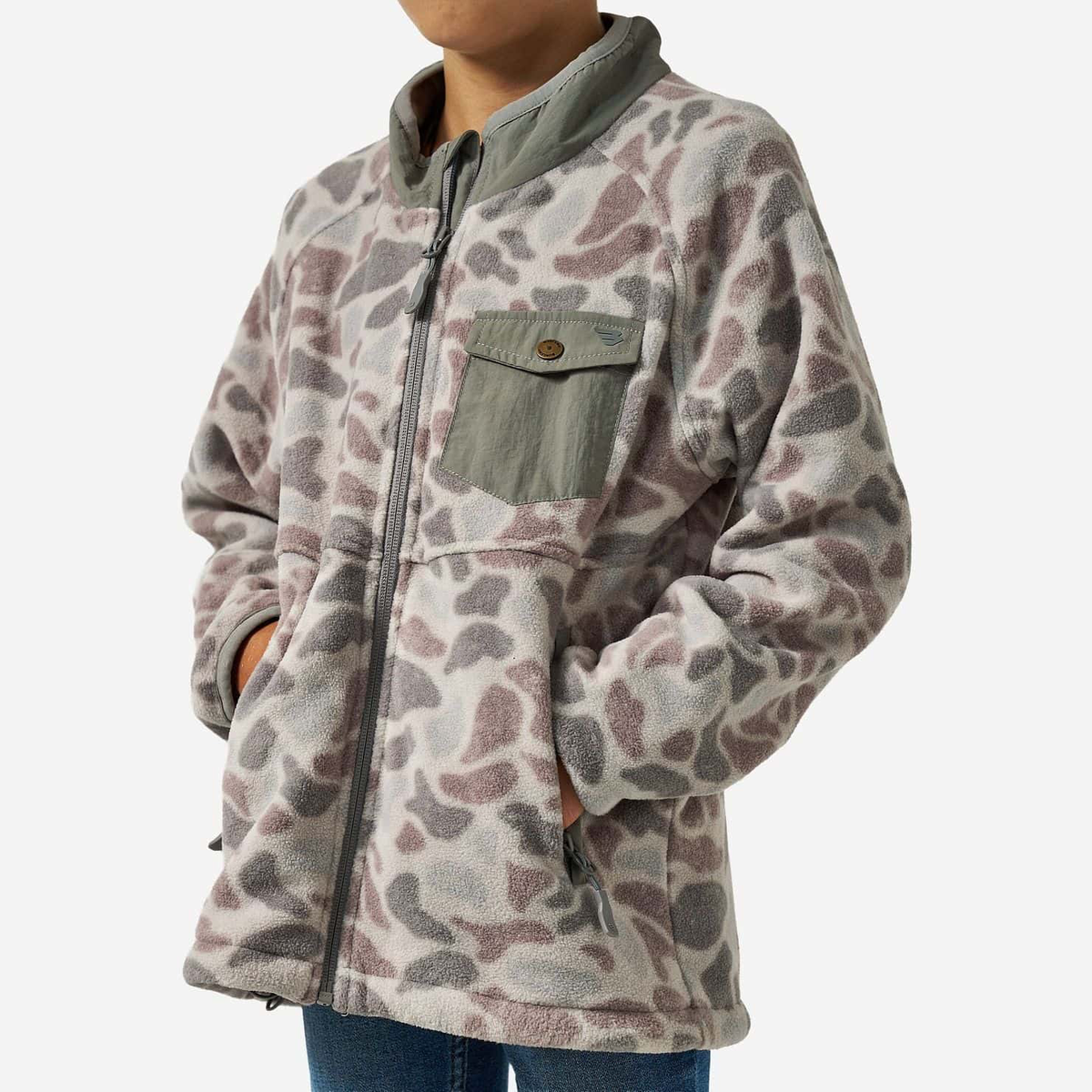 Classic Deer Camo Micro Fleece - Youth
