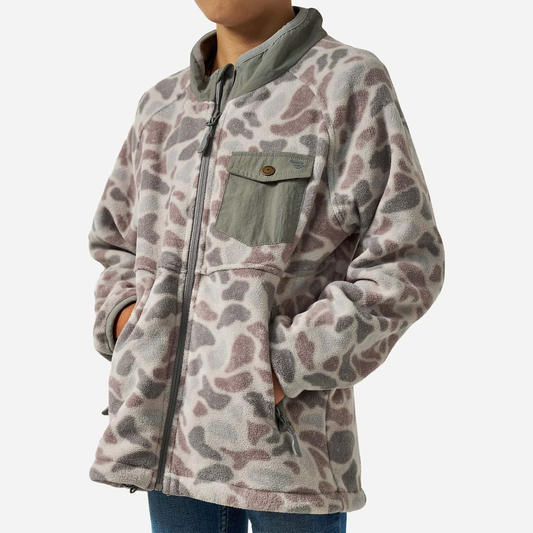 Classic Deer Camo Micro Fleece - Youth