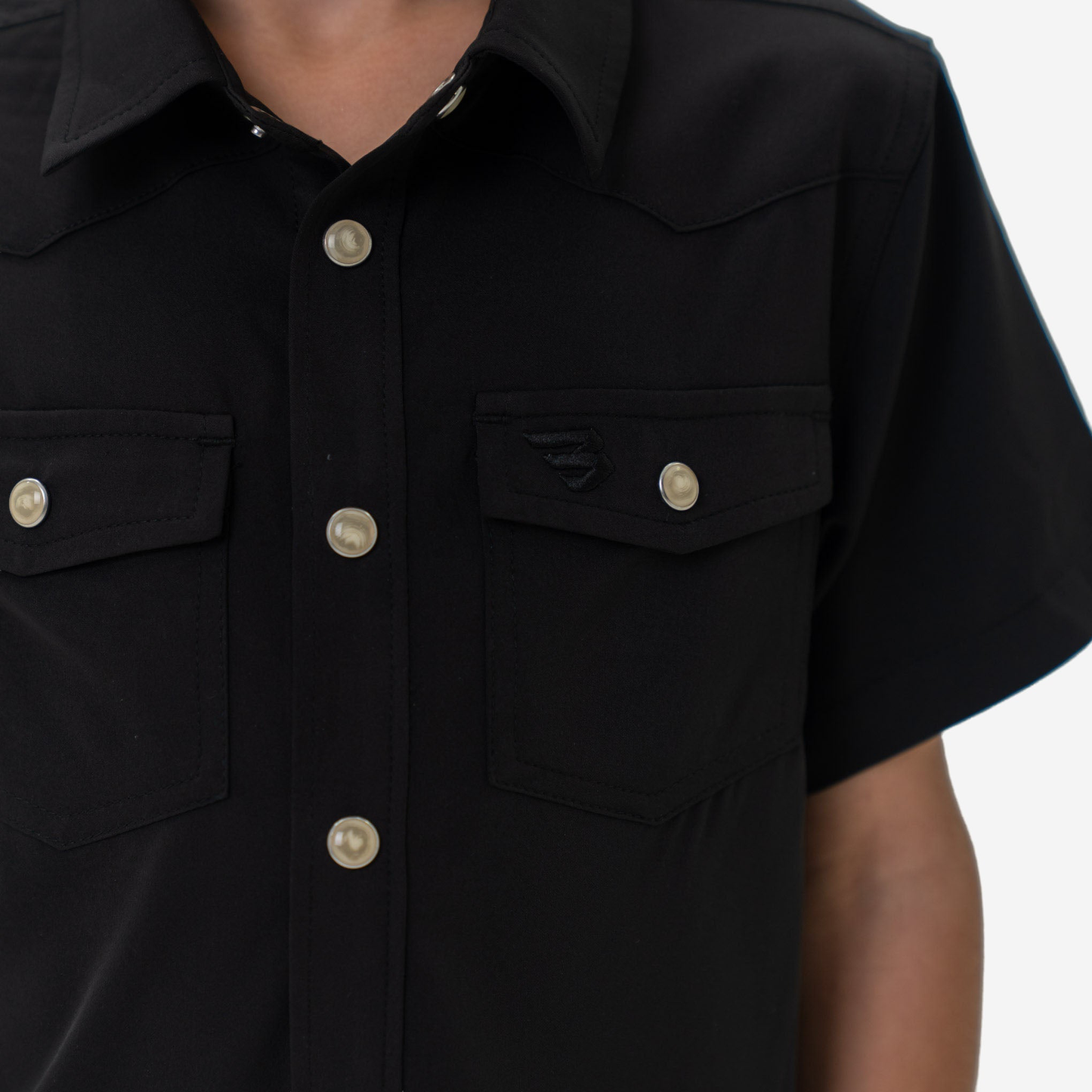 Youth Performance Western Shirt - Black
