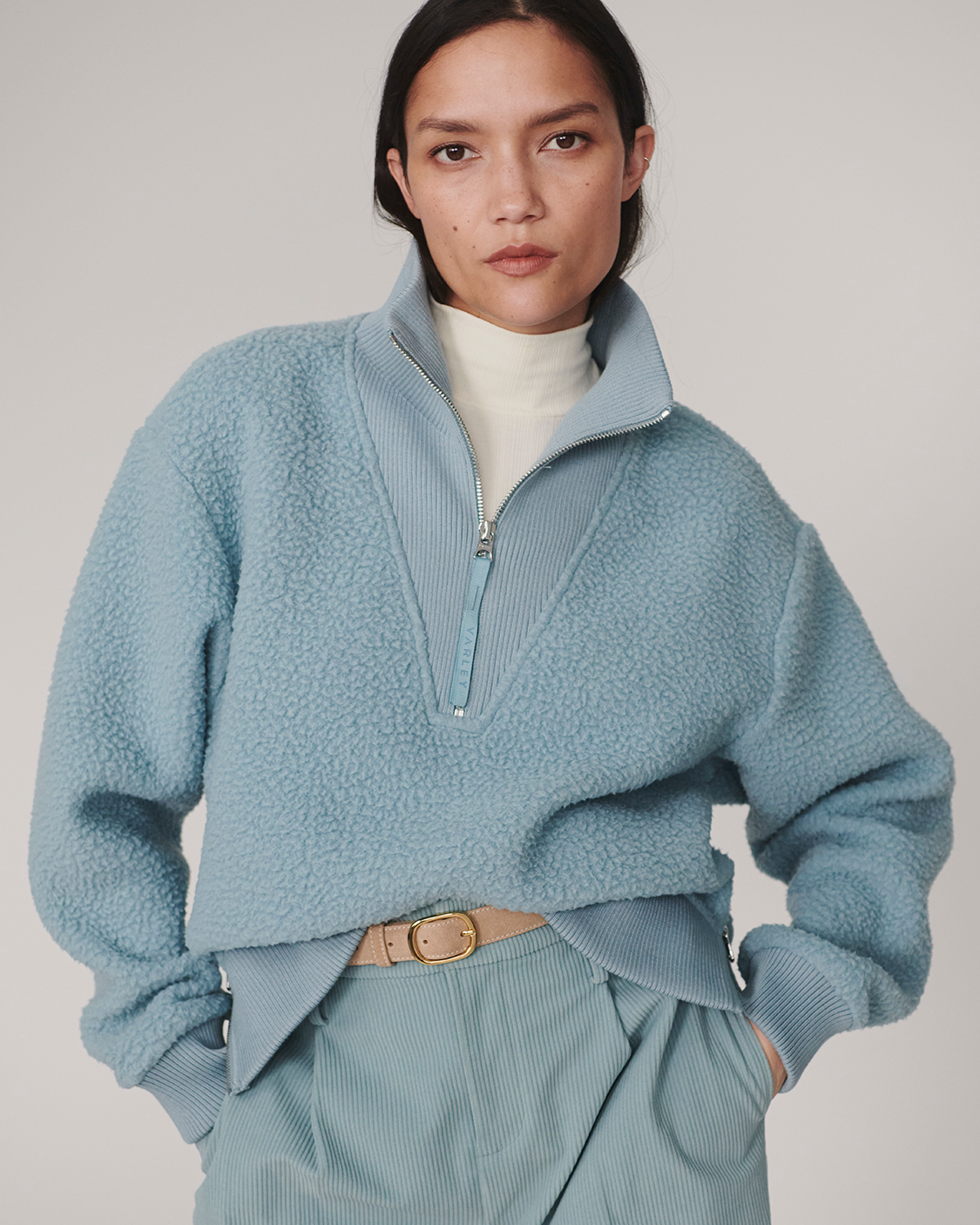 Jaylin Half Zip Fleece - Tourmaline