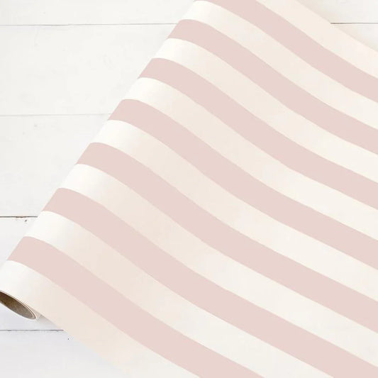 Pink Classic Stripe Table Runner