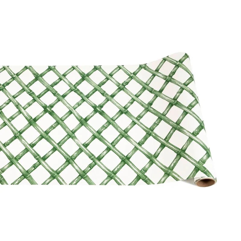 Green Lattice Table Runner