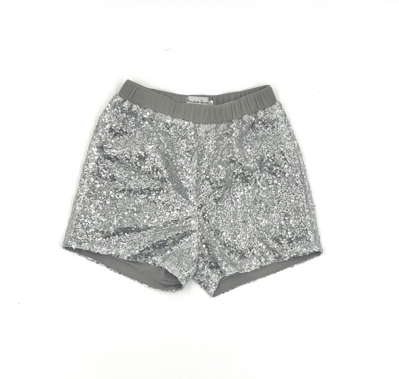 Silver Sequin Shorts