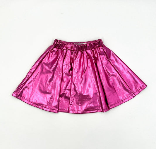 Hot Pink Metallic Skirt