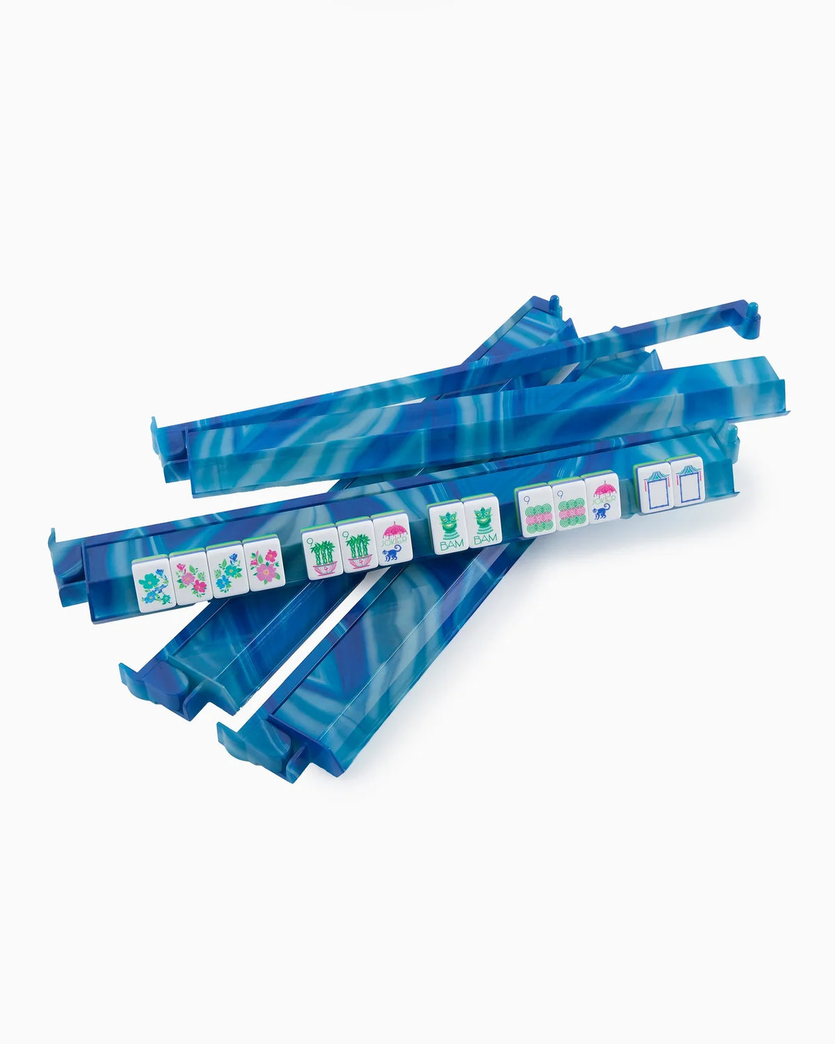 Oh My Mahjong Racks & Pushers - Blue Lace Agate