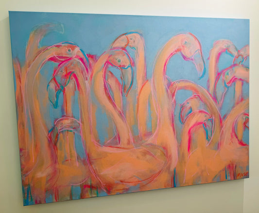 Original Art - Flamingos