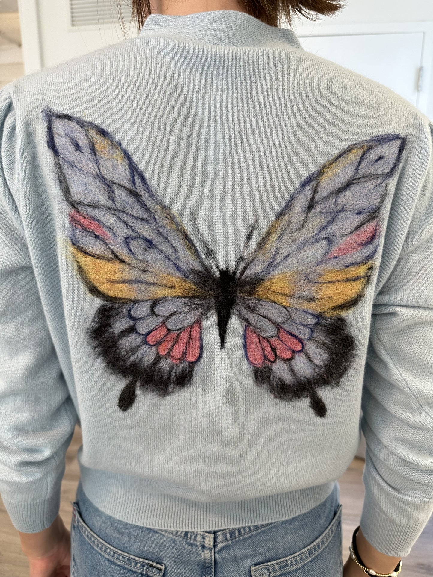 Butterfly Cashmere Cardigan