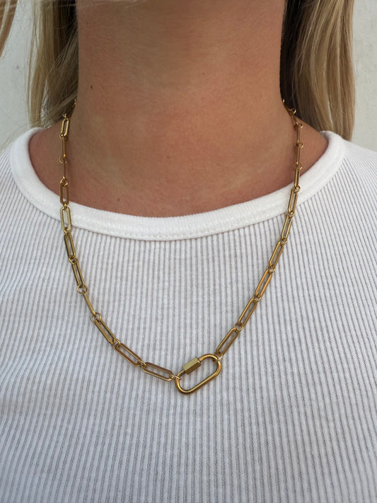 Carabiner Clasp Paperclip Chain