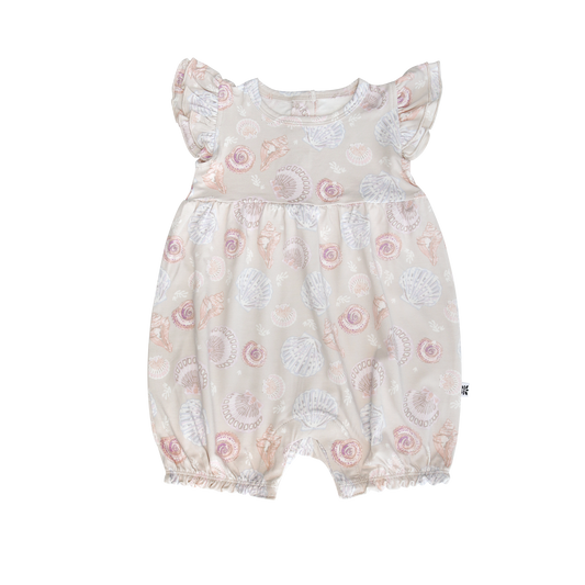 Ruffle Romper - Sandy Beach