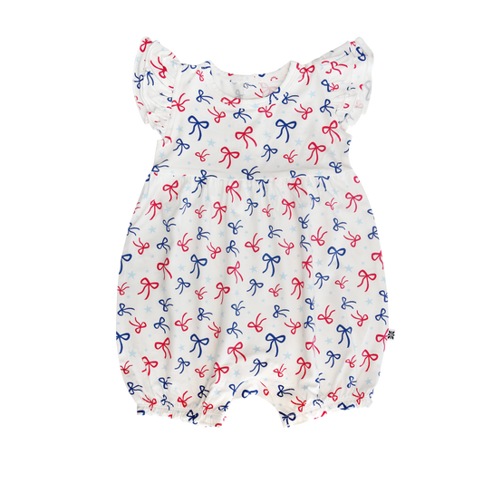 Ruffle Romper - God Bless Bows