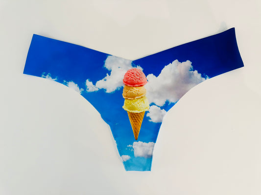 Photo-Op Ice Cream Clouds Thong