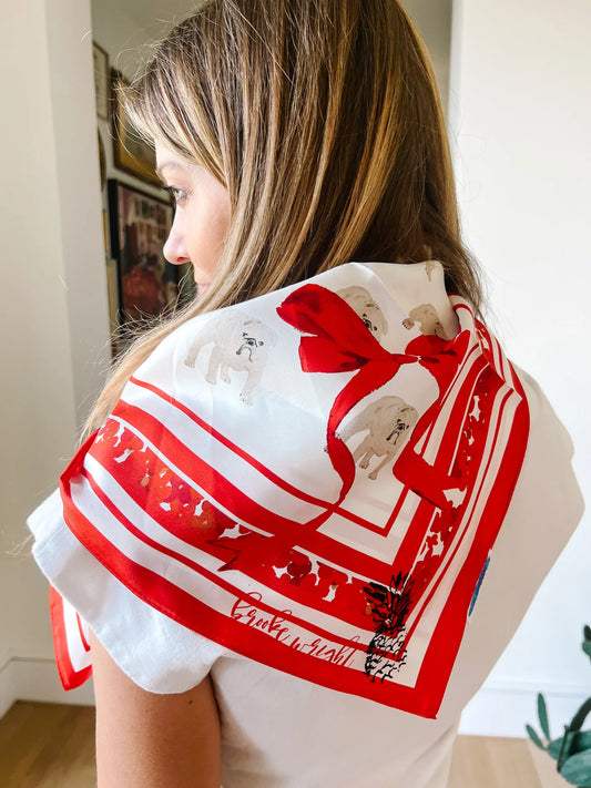 Red Bulldog Scarf